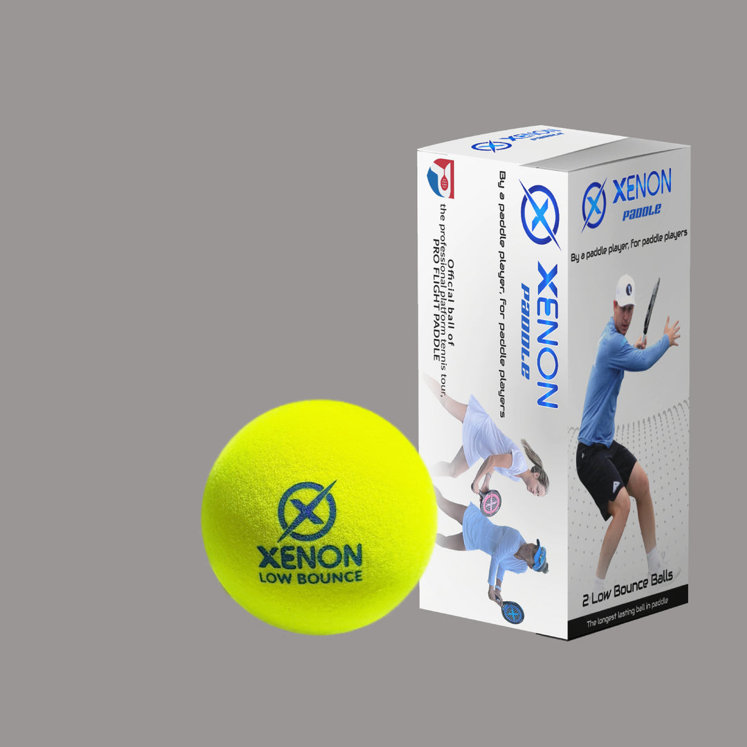 xenon paddle low bounce paddle tennis ball yellow