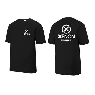 Xenon Paddle Tennis and Pickleball Short Sleeve Shirt Tri-Blend Performance mens black
