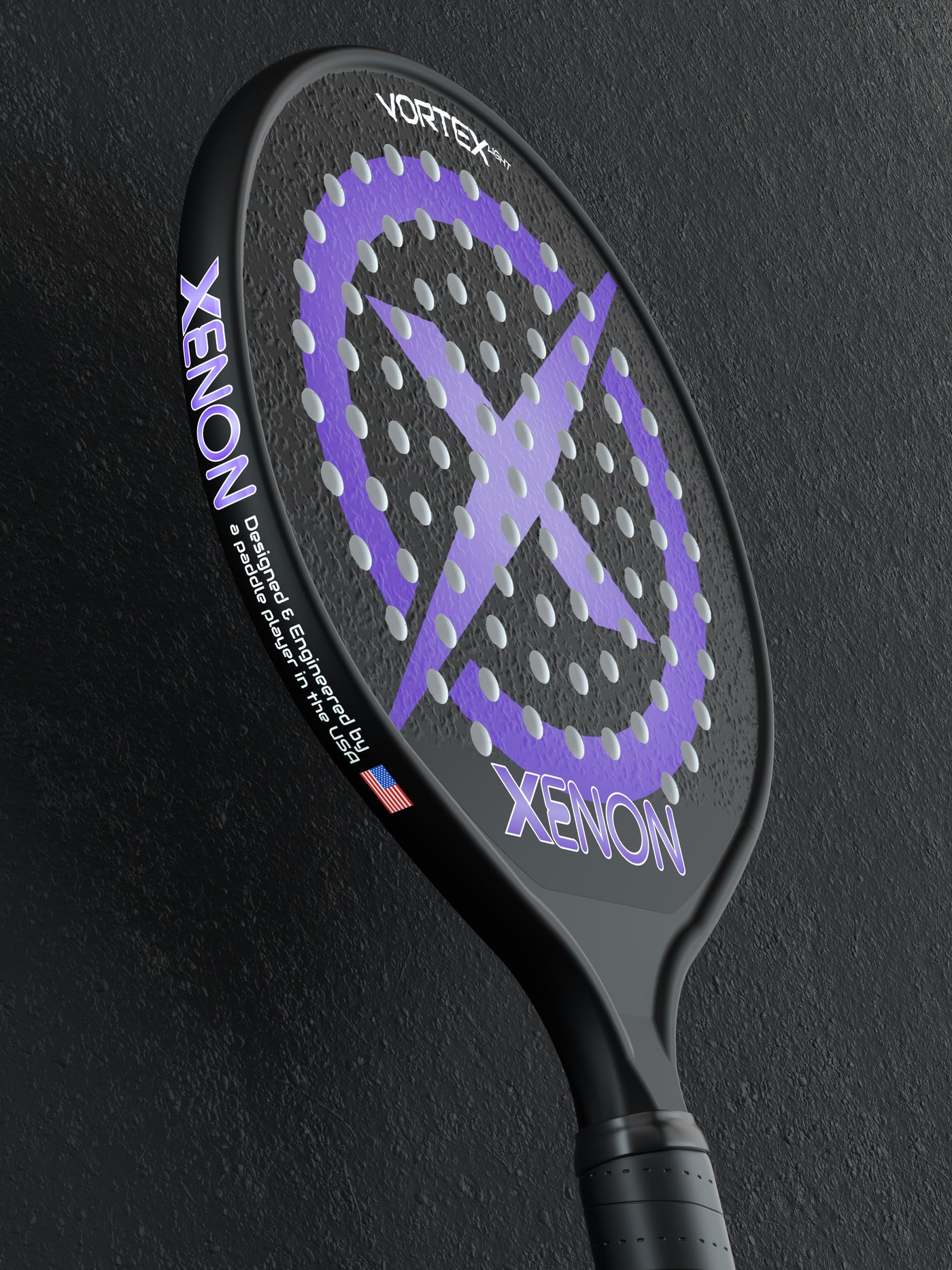 xenon paddle vortex lite paddle tennis racket purple 2
